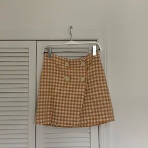 Mango gingham skirt